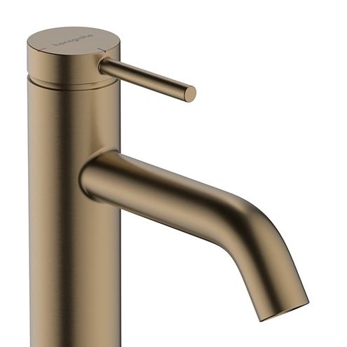 HANSGROHE TECTURIS S umyvadlová stojánková baterie, CoolStart, EcoSmart+, kartáčovaný bronz 73312140 Obrázek - fotka