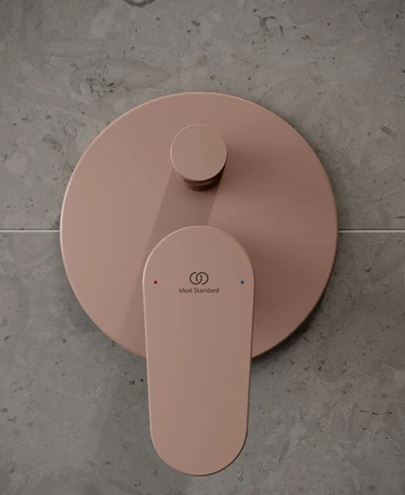 IDEAL STANDARD CERAFINE O vanová podomítková baterie, s přepínačem, s tělesem, rosé A7193RO Obrázek - fotka