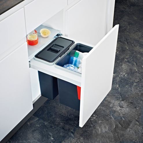 FRANKE GARBO 45-2 odpadkový koš na tříděný odpad 1x12 l+1x18 l, vestavný 121.0200.692 Obrázek - fotka