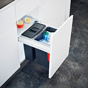 FRANKE GARBO 45-2 odpadkový koš na tříděný odpad 1x12 l+1x18 l, vestavný 121.0200.692 Obrázek - fotka
