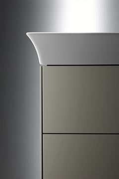 DURAVIT WHITE TULIP skříňka pod umyvadlo 98,4x45,8x41 cm, 2 zásuvky, kamenně šedá vysoký lesk WT43520H2H2 Obrázek - fotka