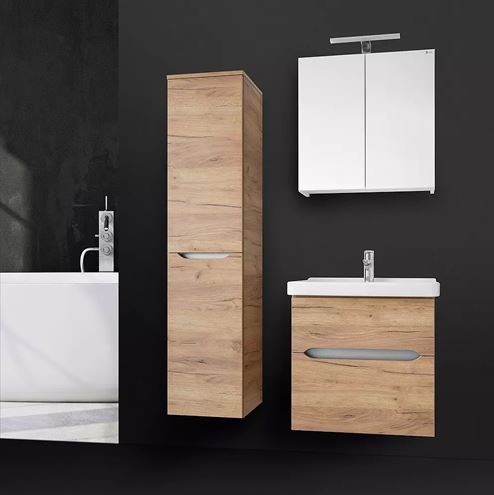 EDEN BERYL skříňka pod umyvadlo 56,6x42,5x54 cm, 2 zásuvky, gold craft oak BEJ60ZZ1 M26M26 BU Obrázek - fotka