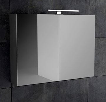 CONCEPT 250 zrcadlová skříňka 100x60x16 cm, osvětlení, s vypínačem a el. zásuvkou, antracit lesk PTA-019 Obrázek - fotka