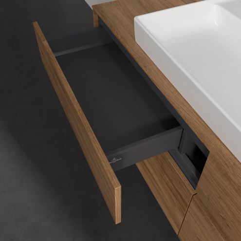 VILLEROY & BOCH COLLARO skříňka pod umyvadlo 160x54,8x50 cm, 4 zásuvky, s osvětlením, Oak Kansas C031B0RH Obrázek - fotka