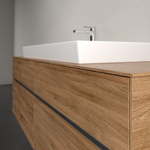 VILLEROY & BOCH COLLARO skříňka pod umyvadlo 160x54,8x50 cm, 4 zásuvky, s osvětlením, Oak Kansas C031B0RH Obrázek - fotka