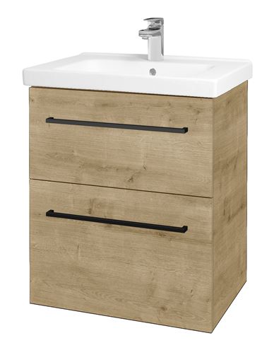 DŘEVOJAS BIG INN SZZ2 65 skříňka s umyvadlem 61x45x72 cm, 2 zásuvky, arlington 121754-T06 Obrázek - Hlavní obrázek