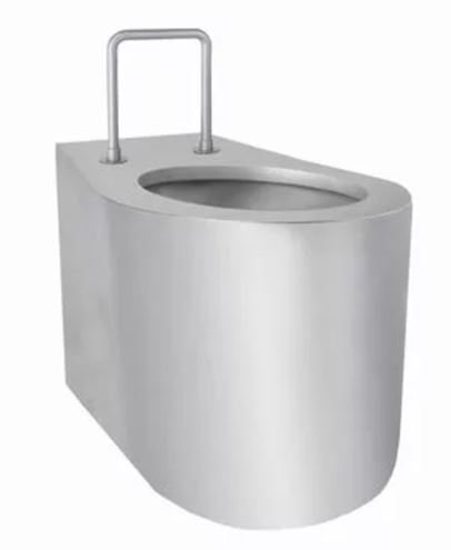 AZP BRNO bezbariérové stacionární WC, spodní odpad, nerez BSNZ 02 INV Obrázek - Hlavní obrázek