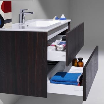 LAUFEN PRO S skříňka s umyvadlem 80x50x61 cm, 2 zásuvky, Push-open, s organizérem, matná bílá H8649612601041 Obrázek - fotka