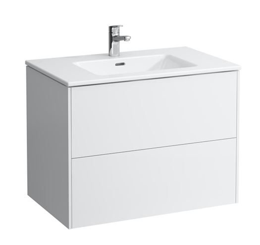 LAUFEN PRO S skříňka s umyvadlem 80x50x61 cm, 2 zásuvky, Push-open, s organizérem, matná bílá H8649612601041 Obrázek - Hlavní obrázek
