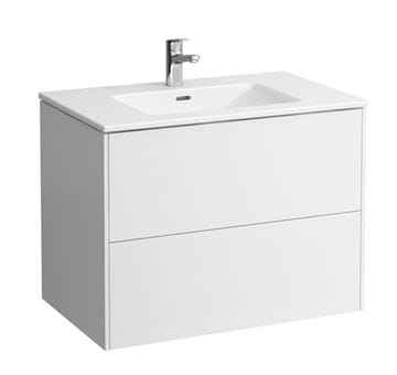 LAUFEN PRO S skříňka s umyvadlem 80x50x61 cm, 2 zásuvky, Push-open, s organizérem, matná bílá