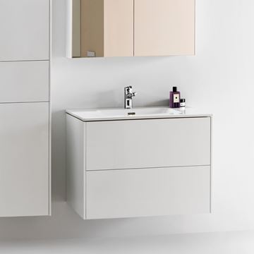 LAUFEN PRO S skříňka s umyvadlem 80x50x61 cm, 2 zásuvky, Push-open, s organizérem, matná bílá H8649612601041 Obrázek - fotka