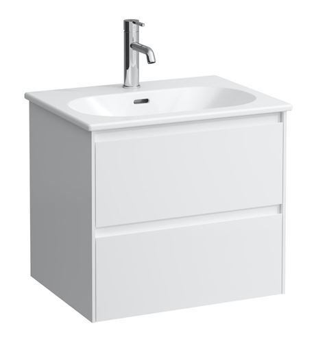 LAUFEN LUA skříňka s umyvadlem 60x45,5x52,5 cm, 2 zásuvky, matná bílá H8600832601041 Obrázek - Hlavní obrázek