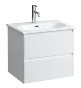 LAUFEN LUA skříňka s umyvadlem 60x45,5x52,5 cm, 2 zásuvky, matná bílá
