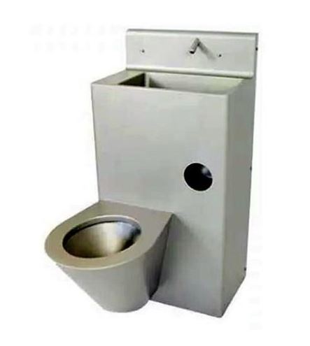 AZP BRNO stacionární WC s umyvadlem, zadní odpad, napájení ze sítě, nerez BSK 02.KL Obrázek - Hlavní obrázek
