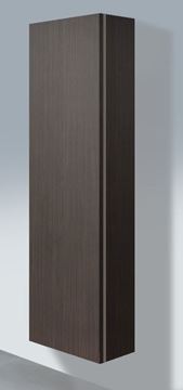 DURAVIT L-CUBE vysoká skříňka 40x24,3x176 cm, 1 dvířka, panty vlevo, Push-open, Dark Brushed Oak LC1170L7272 Obrázek - fotka