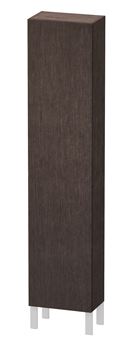 DURAVIT L-CUBE vysoká skříňka 40x24,3x176 cm, 1 dvířka, panty vlevo, Push-open, Dark Brushed Oak LC1170L7272 Obrázek - fotka