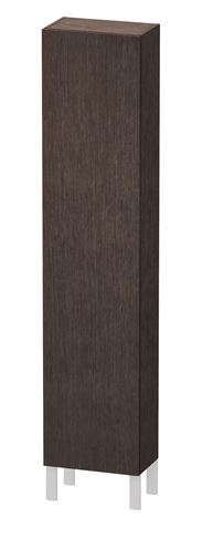 DURAVIT L-CUBE vysoká skříňka 40x24,3x176 cm, 1 dvířka, panty vpravo, Push-open, Dark Brushed Oak LC1170R7272 Obrázek - Hlavní obrázek