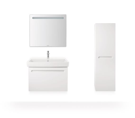 DURAVIT NO.1 nízká skříňka 40x36x132 cm, 1 dvířka, panty vlevo, matná bílá N11308L18180000 Obrázek - fotka