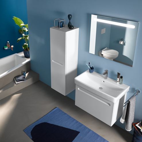 DURAVIT NO.1 nízká skříňka 40x36x132 cm, 1 dvířka, panty vlevo, matná bílá N11308L18180000 Obrázek - fotka