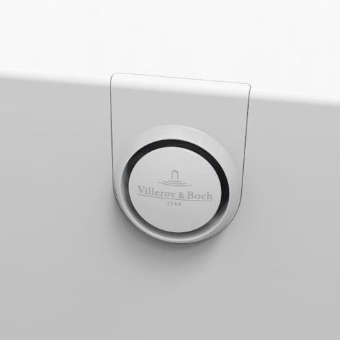 VILLEROY & BOCH krytka přepadu k napouštěcí a odtokové soupravě, Stone White UPCON0136-RW Obrázek - fotka