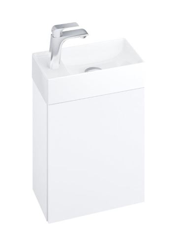 RAVAK VEDA 400 skříňka pod umývátko 40x22x45 cm, 1 dvířka, Push-open, lesklá bílá X000001386 Obrázek - Hlavní obrázek