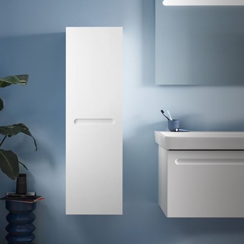 DURAVIT NO.1 nízká skříňka 40x36x132 cm, 1 dvířka, panty vpravo, matná bílá N11308R18180000 Obrázek - fotka