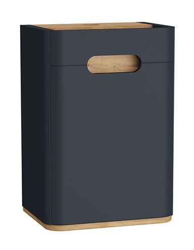 VITRA SENTO nízká skříňka 40x29,5x58 cm, 1 dvířka, panty vlevo, antracite mat 60884 Obrázek - Hlavní obrázek