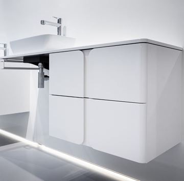 RAVAK SD BALANCE skříňka pod umyvadlo 60x46,5x50 cm, 2 zásuvky, bílá X000001366 Obrázek - fotka