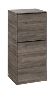 VILLEROY & BOCH SUBWAY 3.0 nízká skříňka 40x36,2x86 cm, 1 zásuvka, 1 dvířka, panty vpravo, Stone Oak