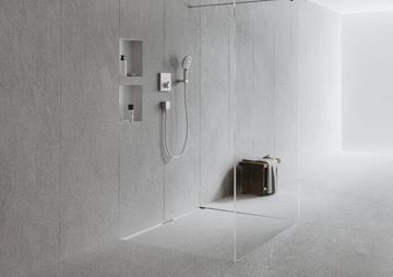 HANSGROHE 900 RAINDRAIN FLEX vrchní sada sprchového žlabu, zkracovatelný, pro instalaci volně na plochu, matná bílá 56045700 Obrázek - fotka