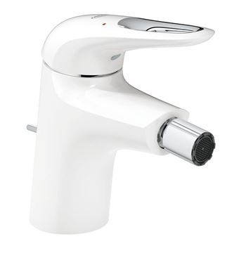 GROHE EUROSTYLE bidetová stojánková baterie, s odtokovou soupravou, Water Saving, měsíční bílá/chrom