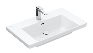 VILLEROY & BOCH SUBWAY 3.0 umyvadlo 80 cm, s otvorem pro baterii a přepadem, alpská bílá 4A708001 Obrázek - fotka