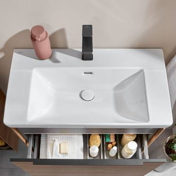 VILLEROY & BOCH SUBWAY 3.0 umyvadlo 80 cm, s otvorem pro baterii a přepadem, alpská bílá 4A708001 Obrázek - fotka