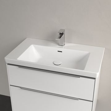 VILLEROY & BOCH SUBWAY 3.0 umyvadlo 80 cm, s otvorem pro baterii a přepadem, alpská bílá 4A708001 Obrázek - fotka