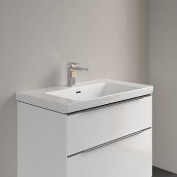 VILLEROY & BOCH SUBWAY 3.0 umyvadlo 80 cm, s otvorem pro baterii a přepadem, alpská bílá 4A708001 Obrázek - fotka