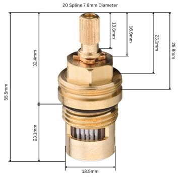 HANSGROHE kartuše DN15  94009000 Technický nákres