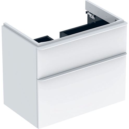 GEBERIT SMYLE SQUARE skříňka pod umyvadlo 73,4x47x61,7 cm, 2 zásuvky, lesklá bílá 500.353.00.1 Obrázek - Hlavní obrázek