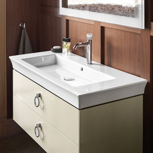 DURAVIT WHITE TULIP umyvadlo 105,5 cm, s přepadem 2363100060 Obrázek - fotka