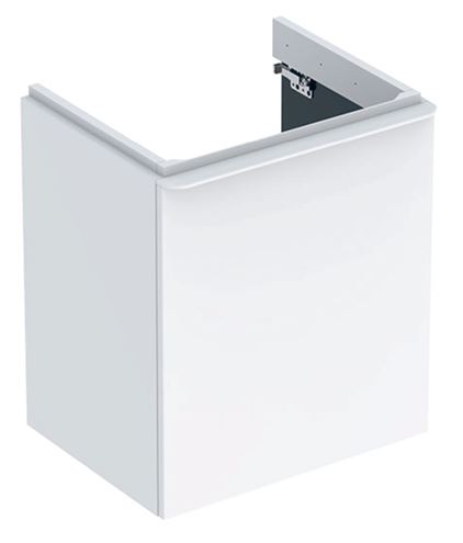 GEBERIT SMYLE SQUARE skříňka pod umyvadlo 53,6x43,3x61,7 cm, 1 dvířka, panty vlevo, lesklá bílá 500.366.00.1 Obrázek - Hlavní obrázek