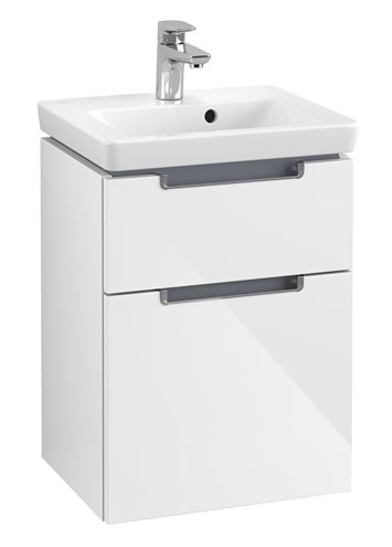 VILLEROY & BOCH SUBWAY 2.0 skříňka pod umývátko 44x35,2x59 cm, 2 zásuvky, Glossy White A90610DH Obrázek - fotka