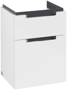 VILLEROY & BOCH SUBWAY 2.0 skříňka pod umyvadlo 48,5x37,9x59 cm, 2 zásuvky, Glossy White