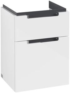 VILLEROY & BOCH SUBWAY 2.0 skříňka pod umyvadlo 48,5x37,9x59 cm, 2 zásuvky, Glossy White