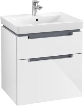 VILLEROY & BOCH SUBWAY 2.0 skříňka pod umyvadlo 58,7x45,4x59 cm, 2 zásuvky, Glossy White A90910DH Obrázek - fotka