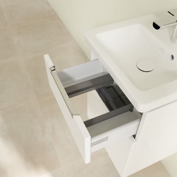 VILLEROY & BOCH SUBWAY 2.0 skříňka pod umyvadlo 58,7x45,4x59 cm, 2 zásuvky, Glossy White A90910DH Obrázek - fotka