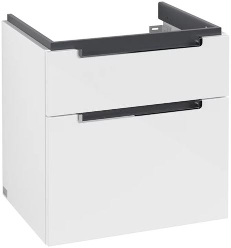 VILLEROY & BOCH SUBWAY 2.0 skříňka pod umyvadlo 63,7x45,4x59 cm, 2 zásuvky, Glossy White A91010DH Obrázek - Hlavní obrázek