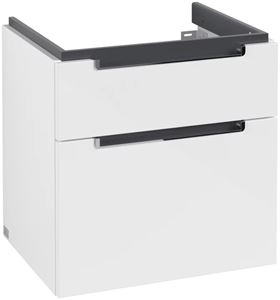 VILLEROY & BOCH SUBWAY 2.0 skříňka pod umyvadlo 63,7x45,4x59 cm, 2 zásuvky, Glossy White