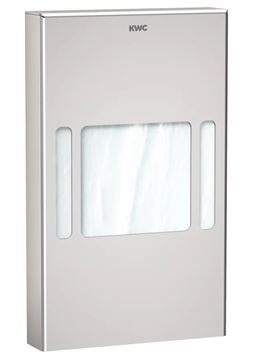KWC RODAN RODX191 zásobník na hygienické sáčky, nástěnný, matná nerez ocel