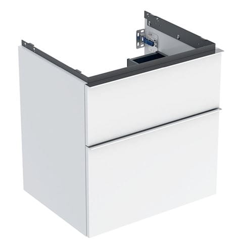 GEBERIT ICON skříňka pod umyvadlo 59,2x47,6x61,5 cm, 2 zásuvky, lesklá bílá 502.303.01.2 Obrázek - Hlavní obrázek