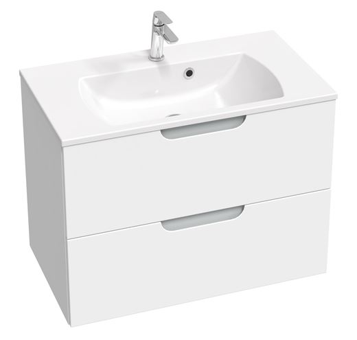 RAVAK CLASSIC SLIM umyvadlo 80 cm, s otvorem pro baterii a přepadem XJX01180001 Obrázek - fotka