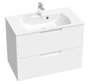 RAVAK CLASSIC SLIM umyvadlo 80 cm, s otvorem pro baterii a přepadem XJX01180001 Obrázek - fotka